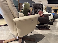 Relaxfauteuil, crème leder - afbeelding 4 van  4