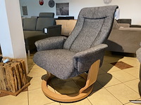Relaxfauteuil, donker grijs