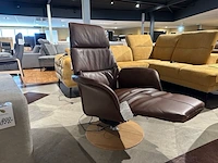 Relaxfauteuil draai elektrisch verstelbaar knudsen, donker bruin - afbeelding 3 van  8