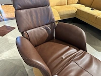 Relaxfauteuil draai elektrisch verstelbaar knudsen, donker bruin - afbeelding 5 van  8