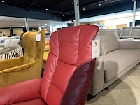 Relaxfauteuil draai verstelbaar knudsen, rood
