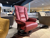 Relaxfauteuil draai verstelbaar knudsen, rood - afbeelding 2 van  6