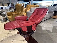 Relaxfauteuil draai verstelbaar knudsen, rood - afbeelding 3 van  6