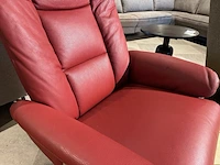 Relaxfauteuil draai verstelbaar knudsen, rood - afbeelding 4 van  6