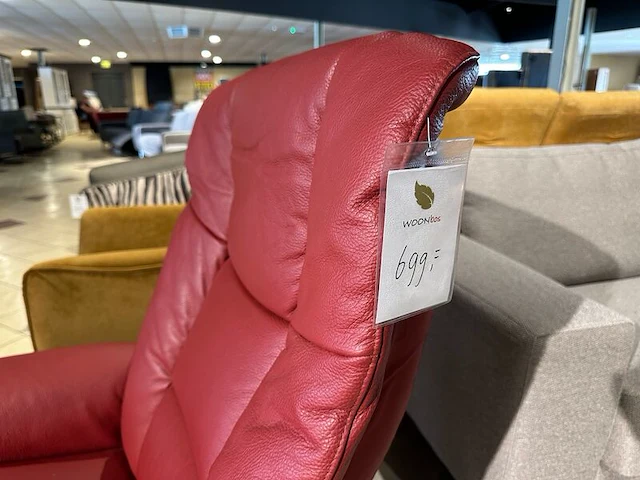 Relaxfauteuil draai verstelbaar knudsen, rood - afbeelding 5 van  6