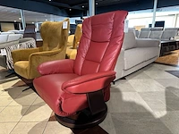 Relaxfauteuil draai verstelbaar knudsen, rood - afbeelding 6 van  6