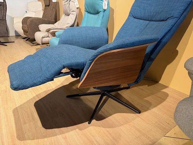 Relaxfauteuil, elektrisch verstelbaar, design blauw - afbeelding 3 van  7