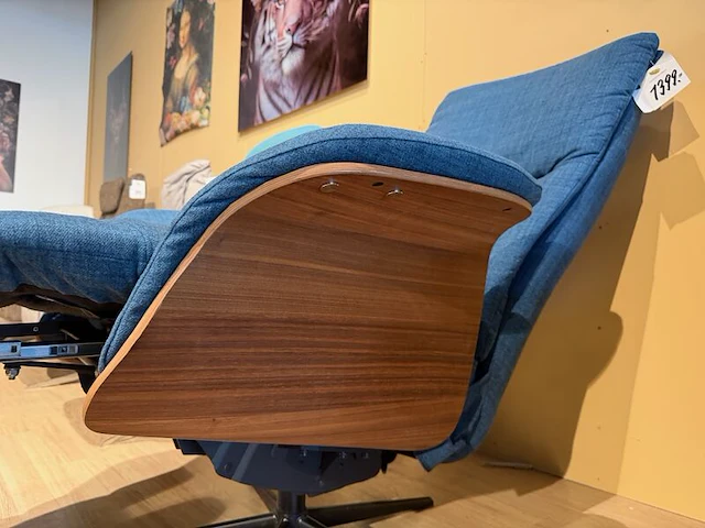 Relaxfauteuil, elektrisch verstelbaar, design blauw - afbeelding 4 van  7
