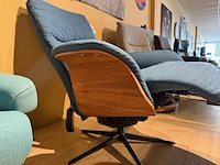 Relaxfauteuil, elektrisch verstelbaar, design blauw - afbeelding 6 van  7