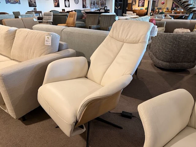 Relaxfauteuil, elektrisch verstelbaar, design wit - afbeelding 1 van  7