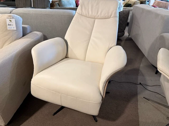 Relaxfauteuil, elektrisch verstelbaar, design wit - afbeelding 2 van  7