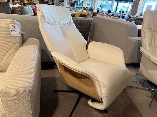 Relaxfauteuil, elektrisch verstelbaar, design wit - afbeelding 3 van  7