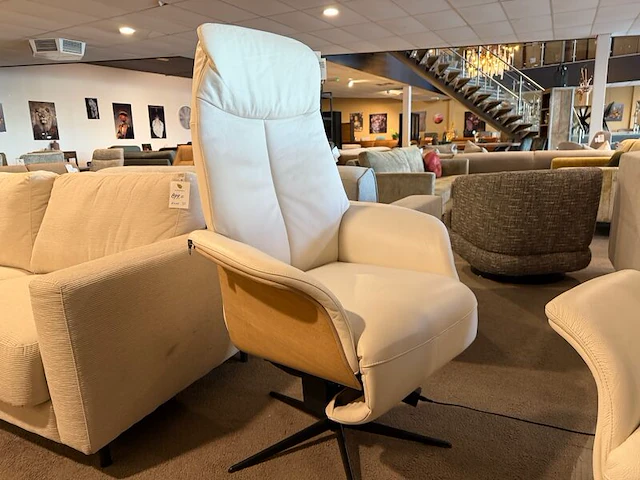 Relaxfauteuil, elektrisch verstelbaar, design wit - afbeelding 4 van  7