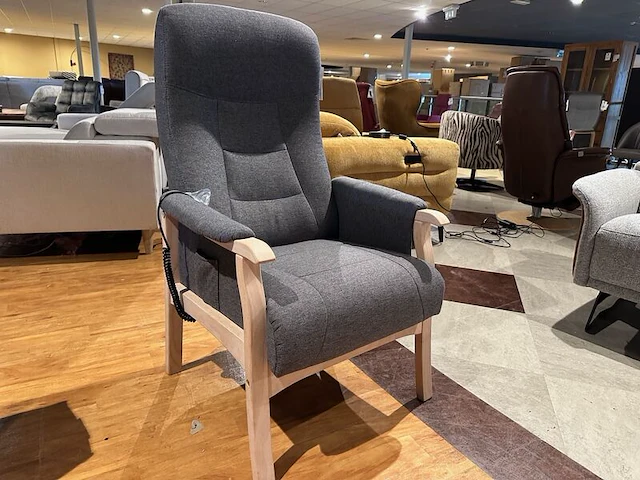 Relaxfauteuil elektrisch verstelbaar, maat medium knudsen, grijs - afbeelding 4 van  10