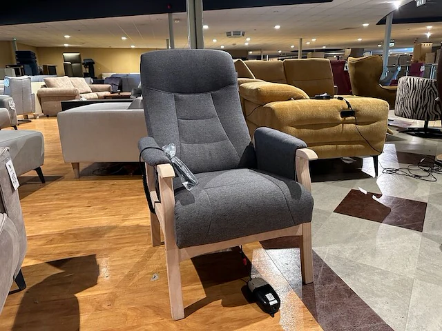 Relaxfauteuil elektrisch verstelbaar, maat medium knudsen, grijs - afbeelding 7 van  10