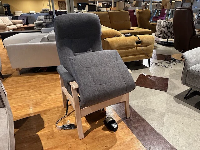 Relaxfauteuil elektrisch verstelbaar, maat medium knudsen, grijs - afbeelding 10 van  10