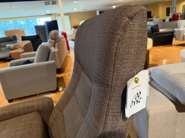 Relaxfauteuil elektrisch verstelbaar, maat medium sta op functie knudsen, taupe - afbeelding 5 van  6