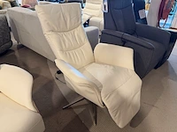 Relaxfauteuil, elektrisch verstelbaar wit