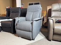 Relaxfauteuil, grijs stof, elektrisch verstelbaar - afbeelding 3 van  4