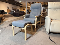 Relaxfauteuil, grijs stof, elektrisch verstelbaar - afbeelding 3 van  4