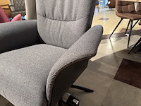 Relaxfauteuil, grijs stof, elektrisch verstelbaar - afbeelding 4 van  4