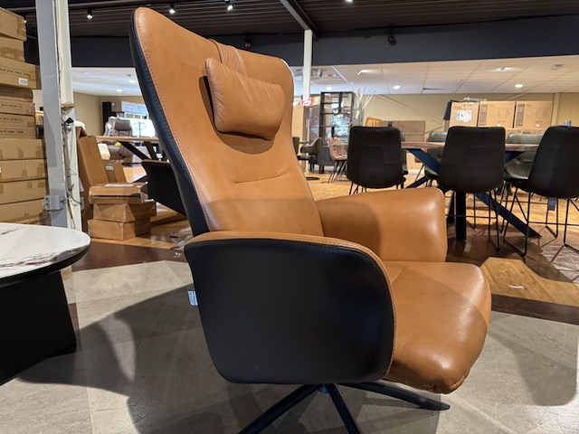 Relaxfauteuil, hjort knudsen, bruin/zwart - afbeelding 4 van  5