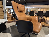 Relaxfauteuil, hjort knudsen, bruin/zwart - afbeelding 4 van  5