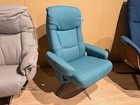 Relaxfauteuil, manueel verstelbaar blauw - afbeelding 3 van  6