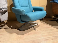 Relaxfauteuil, manueel verstelbaar blauw - afbeelding 4 van  6