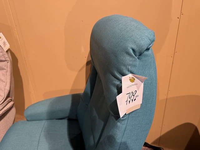 Relaxfauteuil, manueel verstelbaar blauw - afbeelding 6 van  6