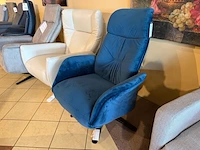 Relaxfauteuil, manueel verstelbaar blauw - afbeelding 3 van  5