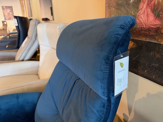 Relaxfauteuil, manueel verstelbaar blauw - afbeelding 5 van  5