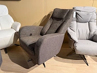 Relaxfauteuil, manueel verstelbaar d.m.v. gasveer grijs