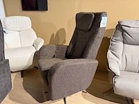 Relaxfauteuil, manueel verstelbaar d.m.v. gasveer grijs - afbeelding 2 van  8