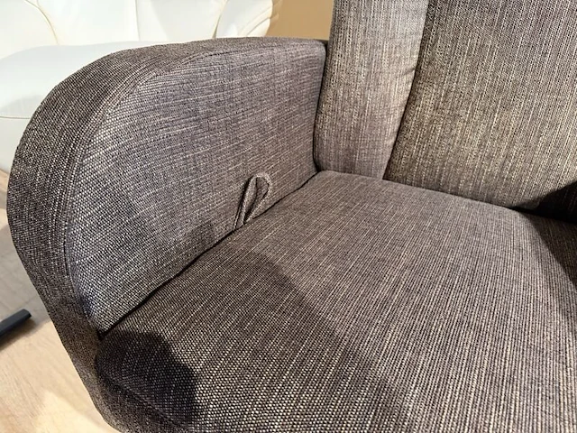 Relaxfauteuil, manueel verstelbaar d.m.v. gasveer grijs - afbeelding 4 van  8