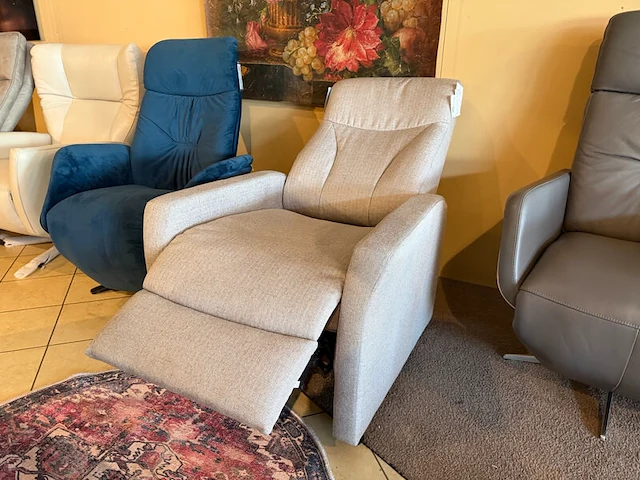 Relaxfauteuil, manueel verstelbaar grijs - afbeelding 2 van  6