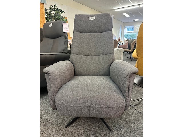 Relaxfauteuil microvezel, geweven, antraciet - afbeelding 1 van  9