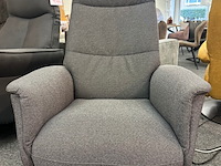 Relaxfauteuil microvezel, geweven, antraciet - afbeelding 1 van  9