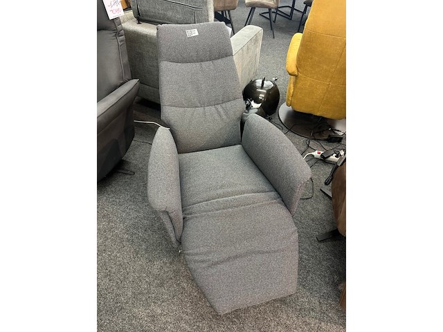 Relaxfauteuil microvezel, geweven, antraciet - afbeelding 2 van  9