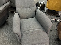Relaxfauteuil microvezel, geweven, antraciet - afbeelding 2 van  9