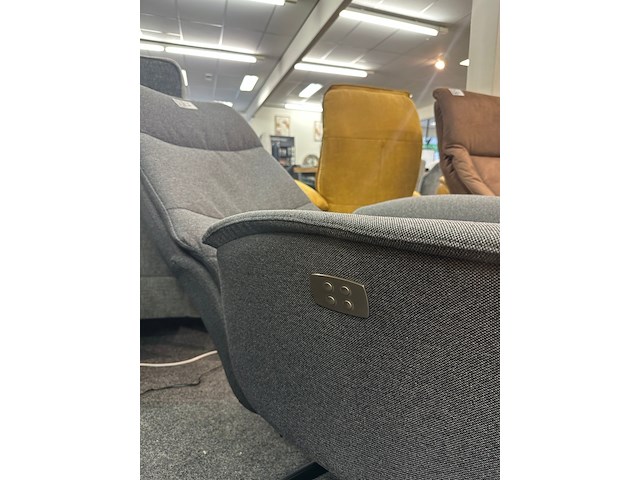 Relaxfauteuil microvezel, geweven, antraciet - afbeelding 3 van  9