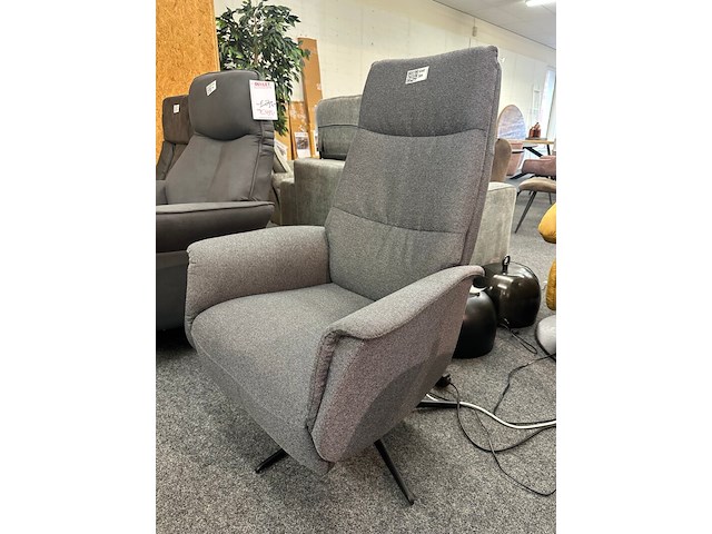 Relaxfauteuil microvezel, geweven, antraciet - afbeelding 5 van  9