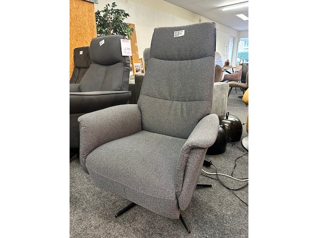 Relaxfauteuil microvezel, geweven, antraciet - afbeelding 6 van  9