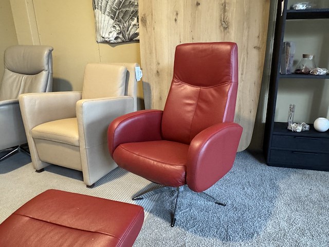 Relaxfauteuil, rood - afbeelding 3 van  4