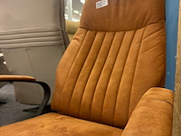 Relaxfauteuil sander op accu, hjort knudsen, microvezel, cognac - afbeelding 2 van  5