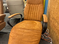 Relaxfauteuil sander op accu, hjort knudsen, microvezel, cognac - afbeelding 3 van  5