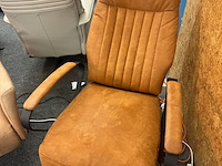 Relaxfauteuil sander op accu, hjort knudsen, microvezel, cognac - afbeelding 5 van  5