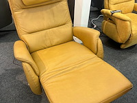 Relaxfauteuil saskia 3 motorig, steinpol, microvezel, oker geel - afbeelding 2 van  4