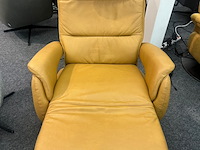 Relaxfauteuil saskia 3 motorig, steinpol, microvezel, oker geel - afbeelding 3 van  4