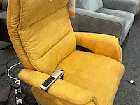 Relaxfauteuil sta op saskia plus 3 motorig, steinpol, leder evita, dijon - afbeelding 4 van  4